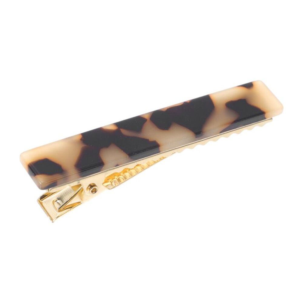 Fashion Duckbill Hairpin Hairdo Clip Beige Black